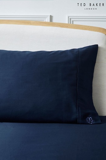 Ted Baker Blue Silky Smooth Plain Dye Pillowcase (C60477) | £15