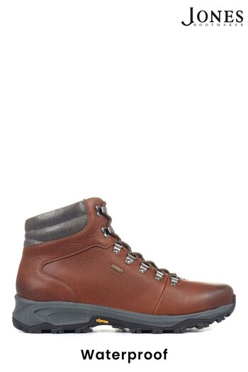Jones Bootmaker Holland Waterproof Leather Brown Hiker Boots (C60701) | £159