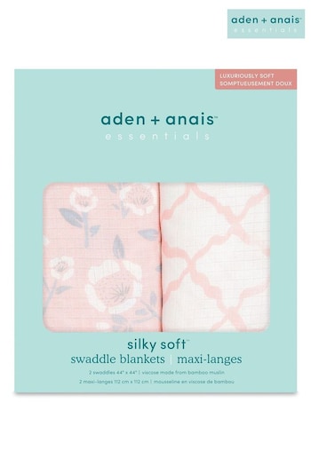 aden + anais essentials Silky Soft Muslin Blankets 2 Pack Stencil (C60786) | £22