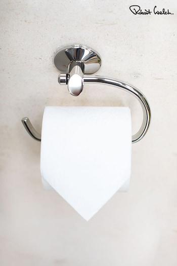 Robert Welch Silver Oblique Toilet Roll Holder (C60849) | £54