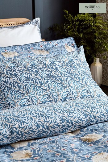 Morris & Co Set of 2 Blue Pimpernel Pillowcases (C61069) | £40