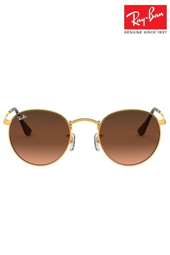 Ray-Ban Small Round Metal Sunglasses (C61176) | £164