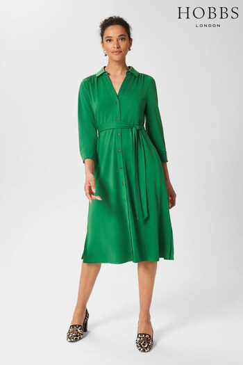 Hobbs Green Christa Dress (C61242) | £99