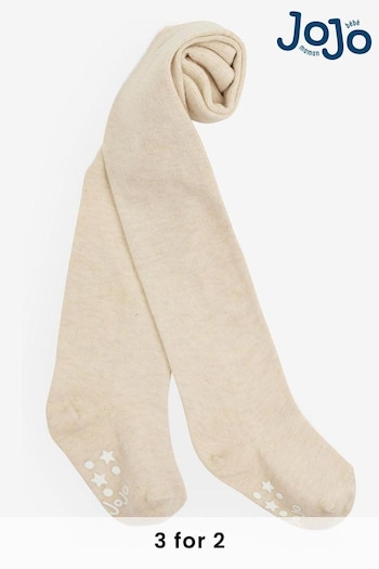 JoJo Maman Bébé Natural Cotton Rich Plain Tights (C61346) | £9.50