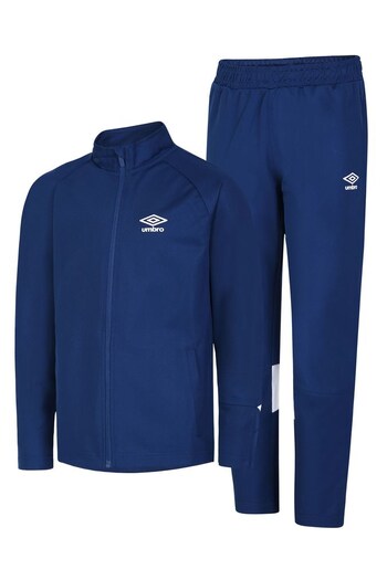 Umbro Junior Blue Total Training Knitted Tracksuit (C61407) | £45