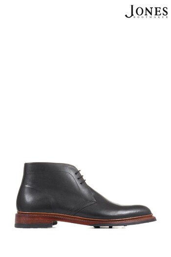 Jones Bootmaker Acton SuperFlex Goodyear Welt Black Chukka Boots (C61481) | £159