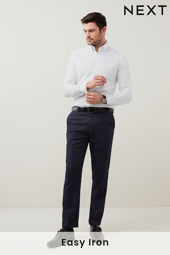 White Skinny Fit Easy Care Single Cuff Oxford Shirt (C61493) | £22