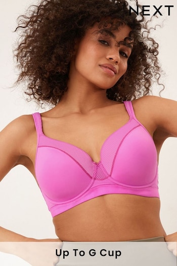 Bright Pink Next Active Sports High Impact Full Cup Wired Bra (C61606) | £28