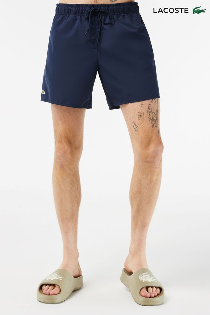Lacoste swim shorts navy new arrivals