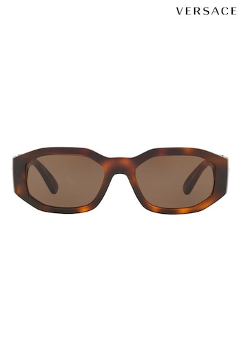 Versace Brown Medusa Biggie Sunglasses (C61905) | £243