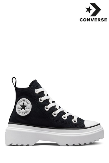 Converse One Black Lugged Lift Junior Trainers (C61921) | £55