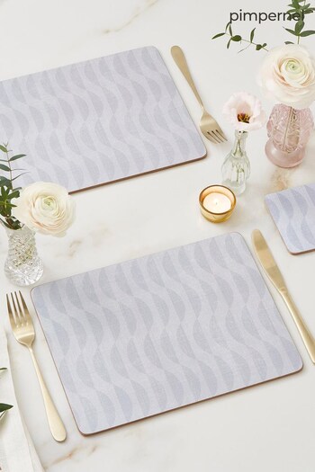 Pimpernel Grey Pimpernel Eclipse Set of 6 Placemats and Set of 6 Coasters (C62084) | £39