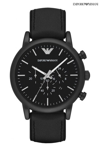 Emporio Armani wearing Gents Luigi Black Dress Watch (C62341) | £269