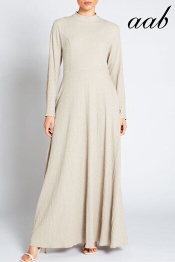 Aab Nude Textured Maxi Dress (C62576) | £73