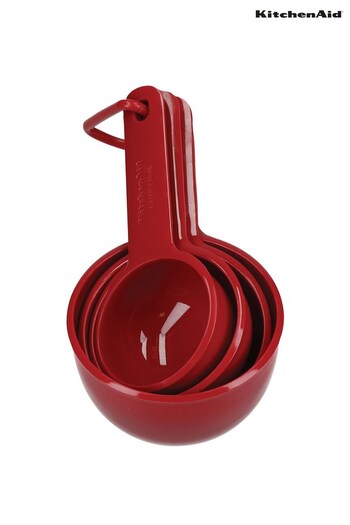 KitchenAid Set of 4 Empire Red Measuring Cups (C62605) | £9