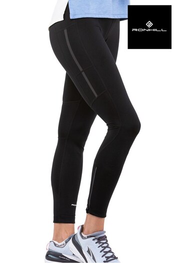 Ronhill Womens Black Tech Revive Stretch Tights (C62622) | £52