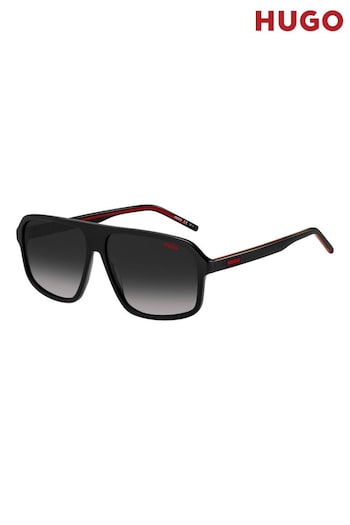 HUGO Pilot Frame Black Sunglasses (C62861) | £110