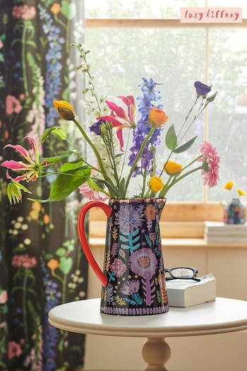 Lucy Tiffney at JuzsportsShops Floral Ceramic Jug Vase (C62875) | £30