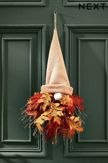 Orange Autumnal Gonk Shaped Wreath (C62968) | £28