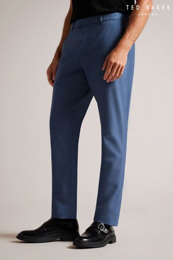 Ted Baker Blue Portmay Irvine Slim Fit Trousers Poggo (C63147) | £95