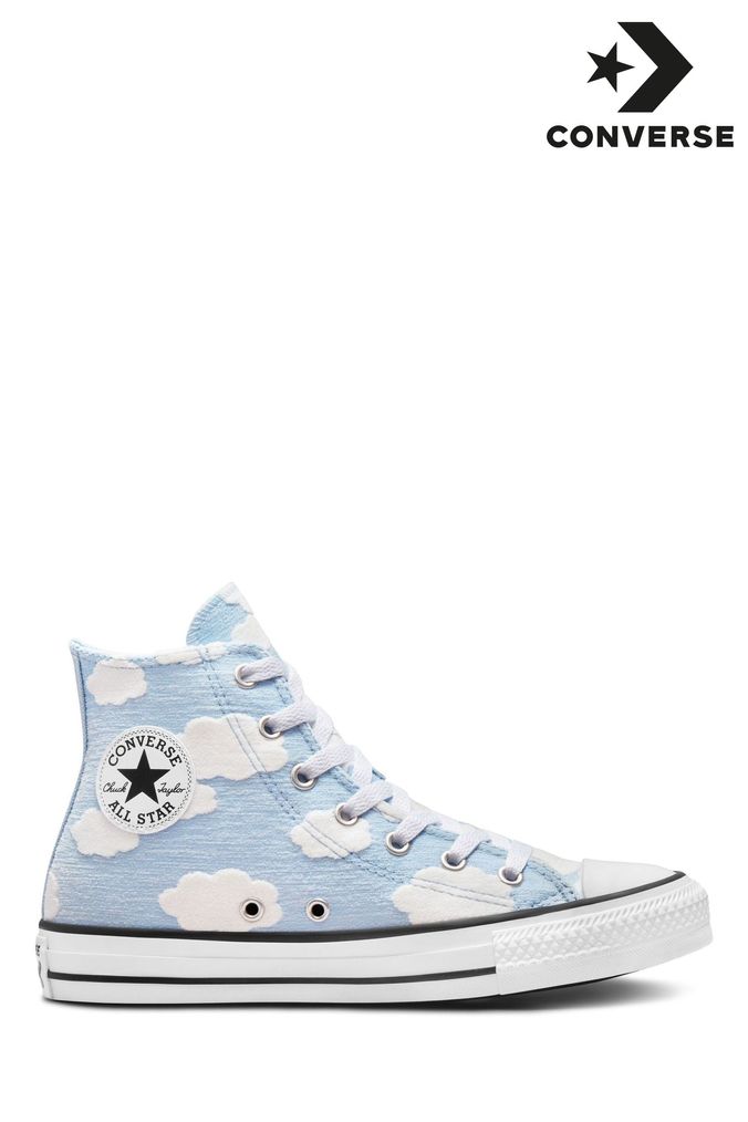 Girls light shop blue converse