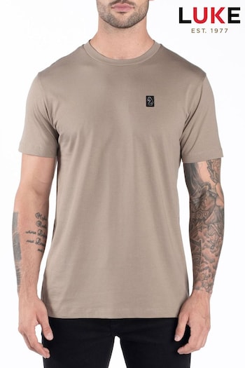 Luke 1977 Pima Clay Brown T-Shirt (C63243) | £40