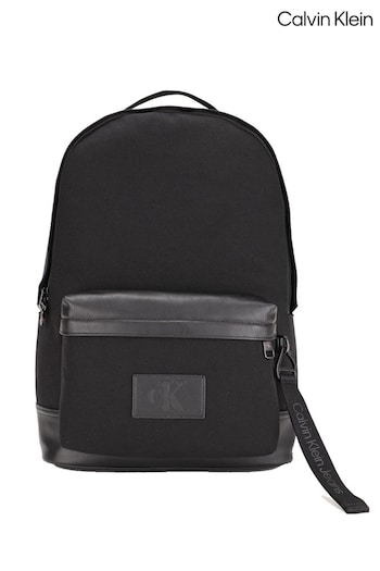 Calvin Klein Black Tagged Backpack (C63260) | £150