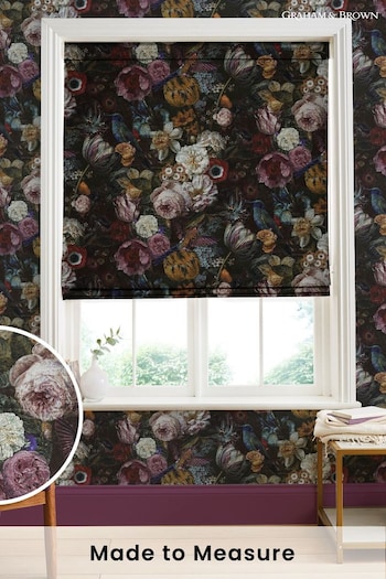 Graham & Brown Black Allure Made to Measure Roman Blinds (C63271) | £99