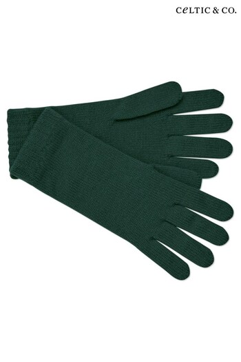 Celtic & Co. Green Cashmere Gloves (C63301) | £60