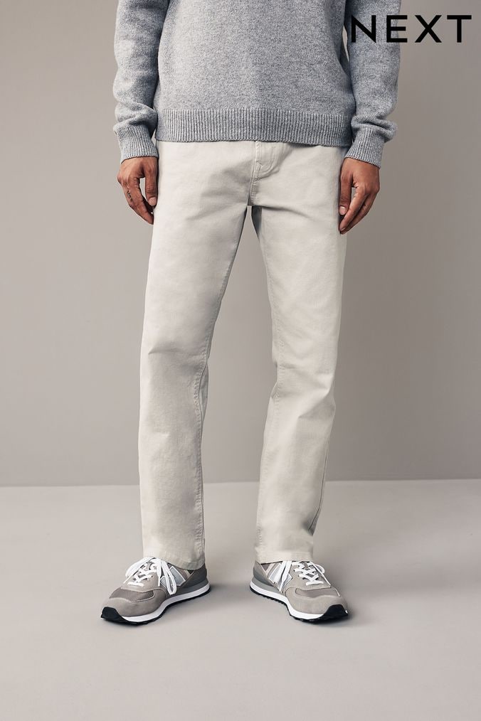 Cream colour sale jeans