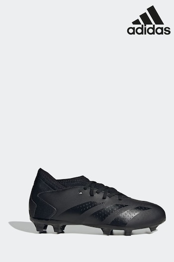 adidas Black Kids Predator Accuracy.3 Firm Ground Football Boots (C63553) | £19.50