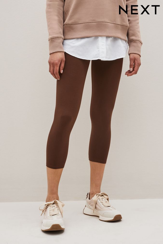 Womens Brown Leggings Brown Leather Leggings Next UK