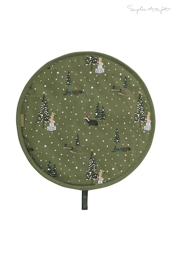 Sophie Allport Green Festive Forest Circular Hob Cover (C63718) | £16
