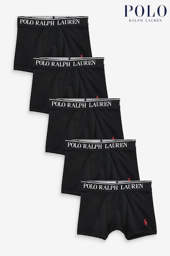 Polo Ralph Lauren Boys Cotton Stretch Logo Boxers 5 Pack (C63735) | £55