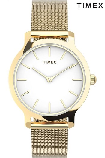 Timex Ladies Gold Tone Transcend City Collection Watch (C63874) | £90