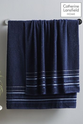 Catherine Lansfield Set of 2 Blue Towels (C64132) | £30