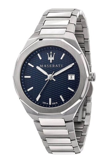 Maserati Gents Silver Tone Stile Watch (C64161) | £229