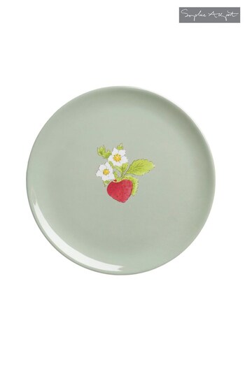 Sophie Allport Green Side Plate Melamine Strawberries (C64625) | £9