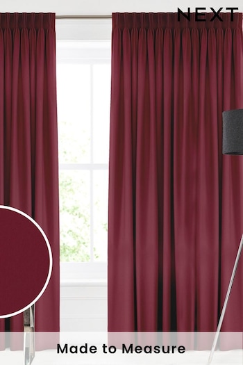 Crimson Red Montero Velvet Made To Measure Curtains (C64665) | £91