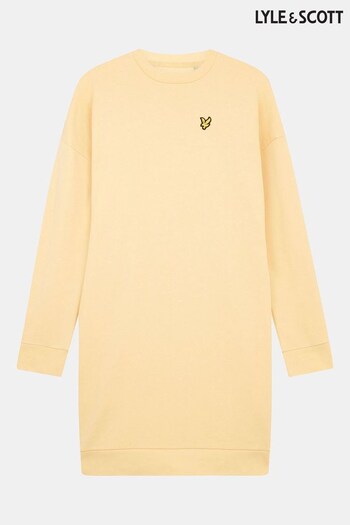 Lyle & Scott Yellow Sweatshirt Dress (C65002) | £80
