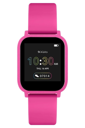 Peers Hardy Pink Tikkers Teen Series 10 Silicone Strap Smart Watch (C65172) | £30