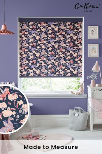 Cath Kidston Navy Blue Kids Unicorn Made To Measure Roller Blinds (C65334) | £58