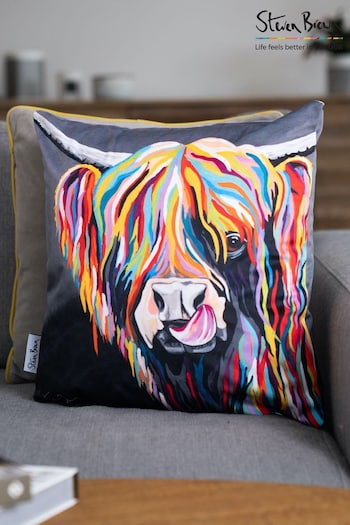 Steven Brown Art Grey Heather McCoo 45cm Cushion (C65356) | £35