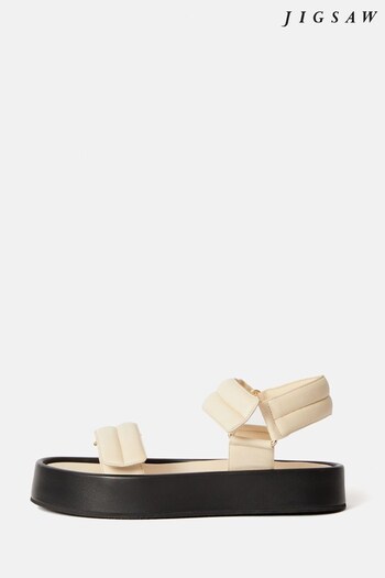 Jigsaw Cream Raquel Platform Mules (C65386) | £140