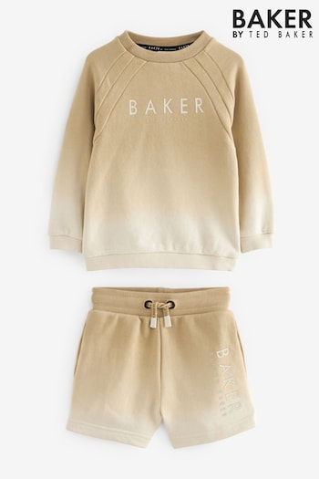 Baker by Ted Baker Neutral Ombre Sweater And Shorts Set (C65410) | £30 - £37