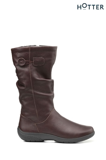 Hotter Brown Hotter Derrymore II Black Zip-Fastening Boots (C65423) | £149