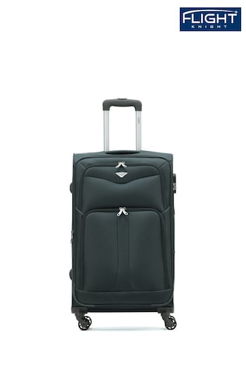 Flight Knight Medium Softcase Lightweight Check-In Suitcase With 4 Wheels (C65466) | £60
