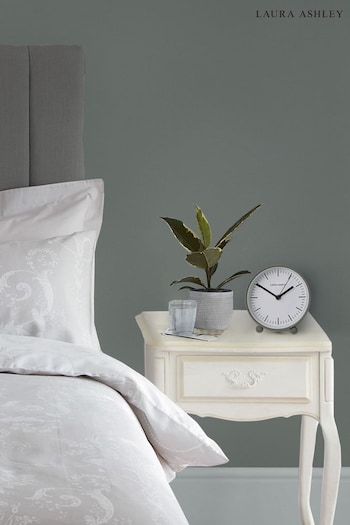 Laura Ashley Grey Twyford Small Bedside Clock (C65632) | £35