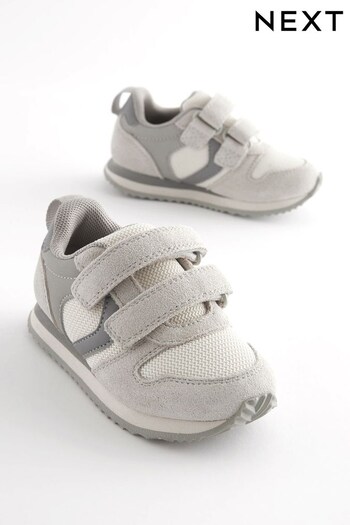Stone Standard Fit (F) Double Strap Trainers (C65659) | £24 - £26