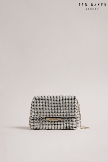 Ted Baker Silver Glitters Crystal Mini Cross-Body Bag (C65924) | £130